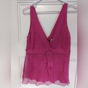 JCrew Double V-Neck blouse